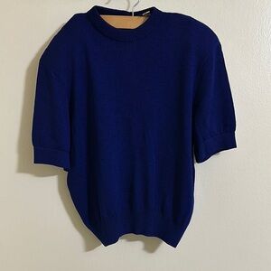 St. John by Marie Gray Short Sleeve Sweater Knit Top